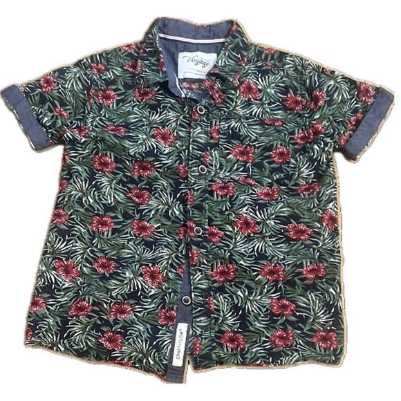 craft + flow Other - Croft + Flow Voyage Boys Hawaiian Shirt - Tropical Floral - Size 5